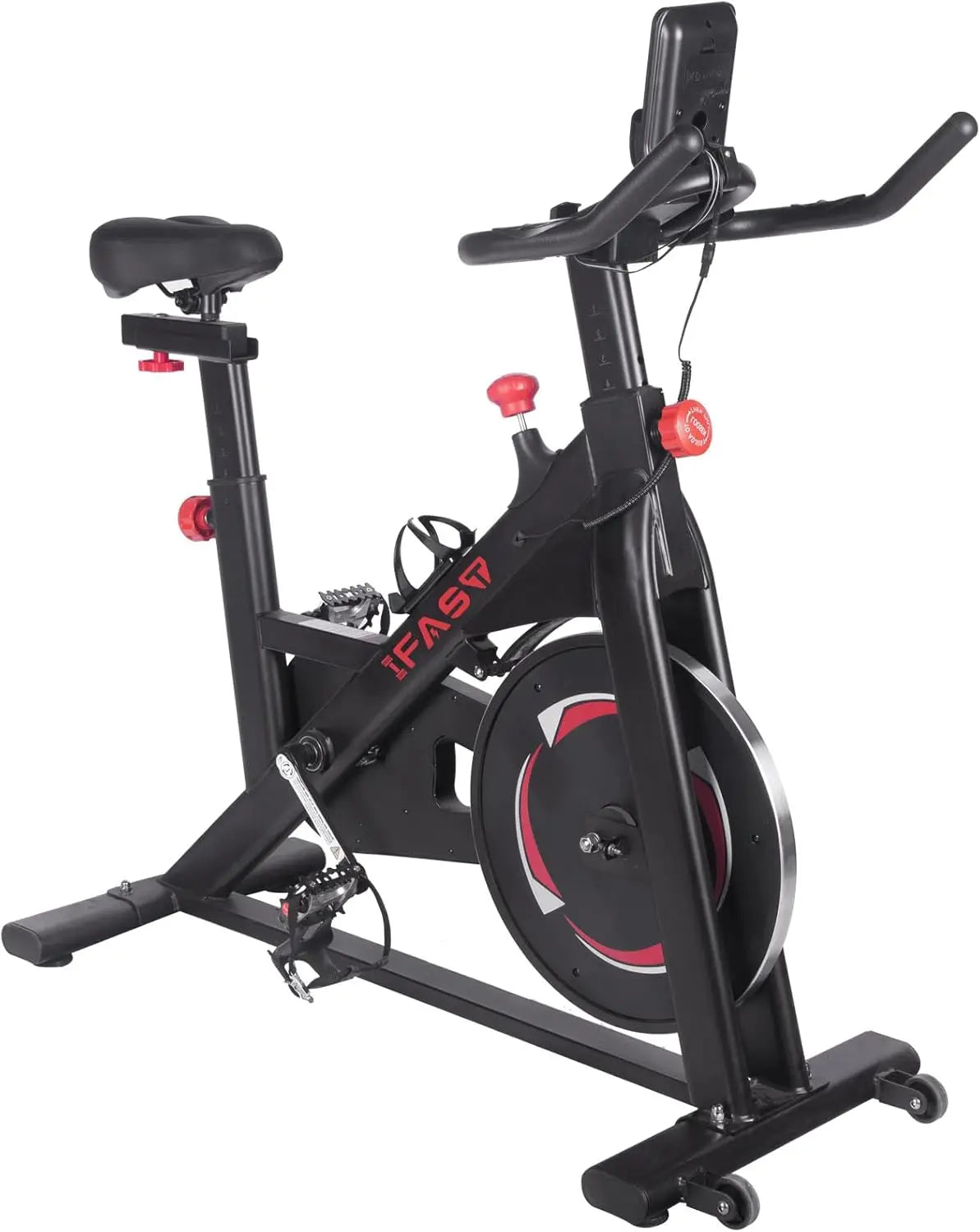 Exercise Bike 300LBS Weight Capacity Smooth Silent 35LB Heavy Flywheel Indoor Cycling Stationary Bike with LCD Monitor for Home