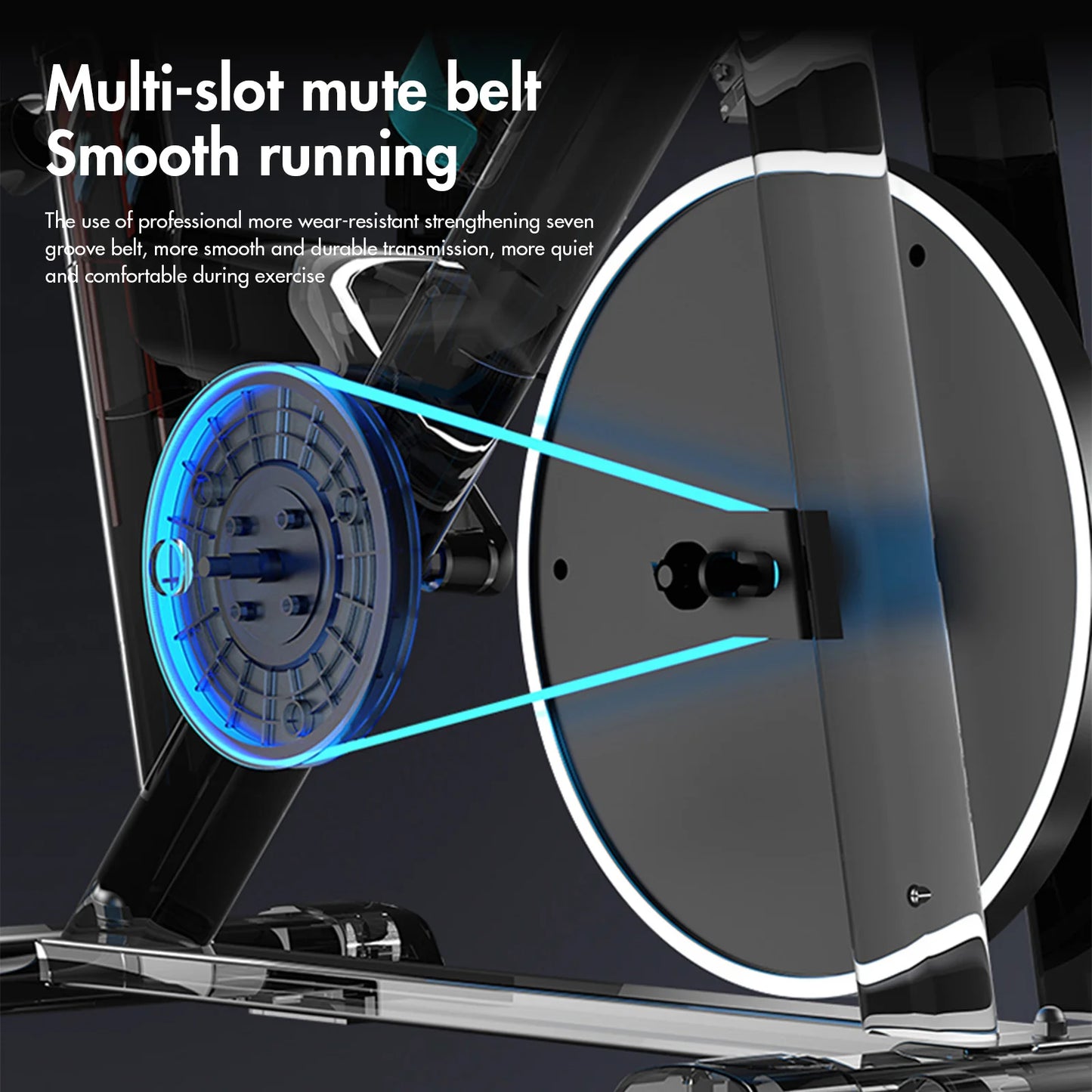 Exercise Bike Dynamic Foldable Magnetic Indoor Smart Cycling Bike Featuring Heart Rate Low Noise Digital Display Felt Pad