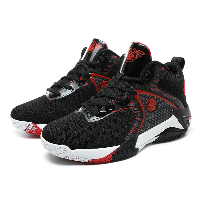 Men's basketball shoes, lightweight and breathable sports shoes, anti slip sports shoes, running and walking shoes