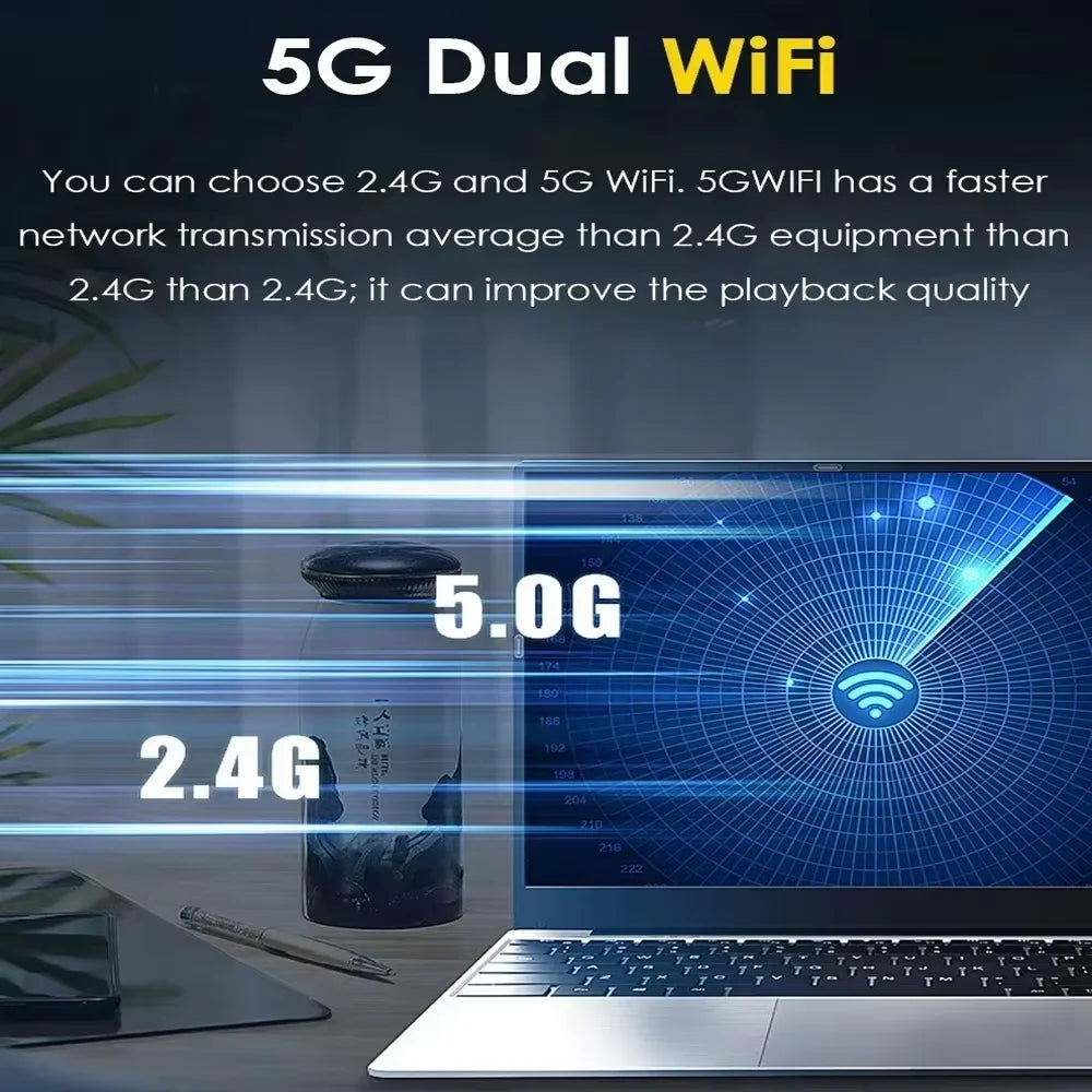 Laptops Windows 11 Laptop Intel i7 8500Y 16GB RAM 1TB SSD Portable Office Study Laptop Computer PC Fingerprint Unlock Notebook