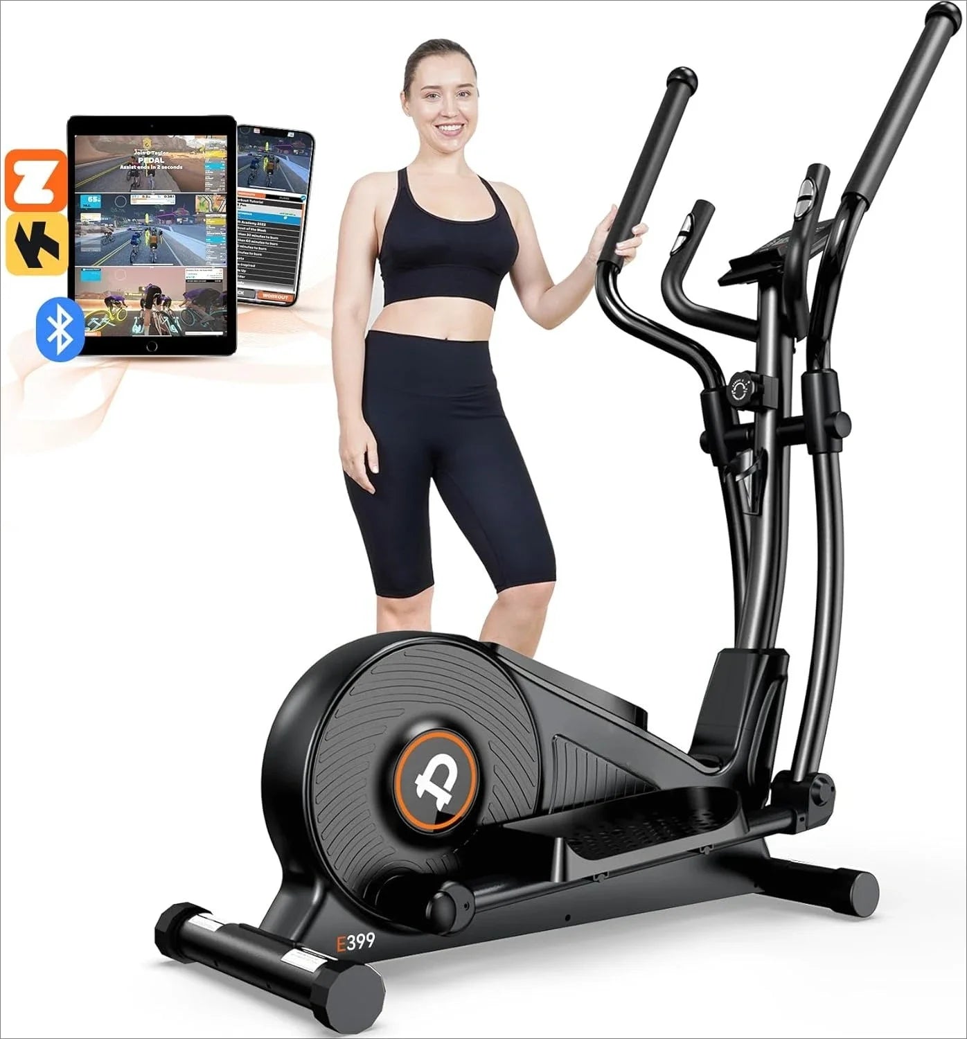 Elliptical Machine, Elliptical Exercise Machine with 16-Level Resistance & Hyper-Quiet Magnetic Driving System