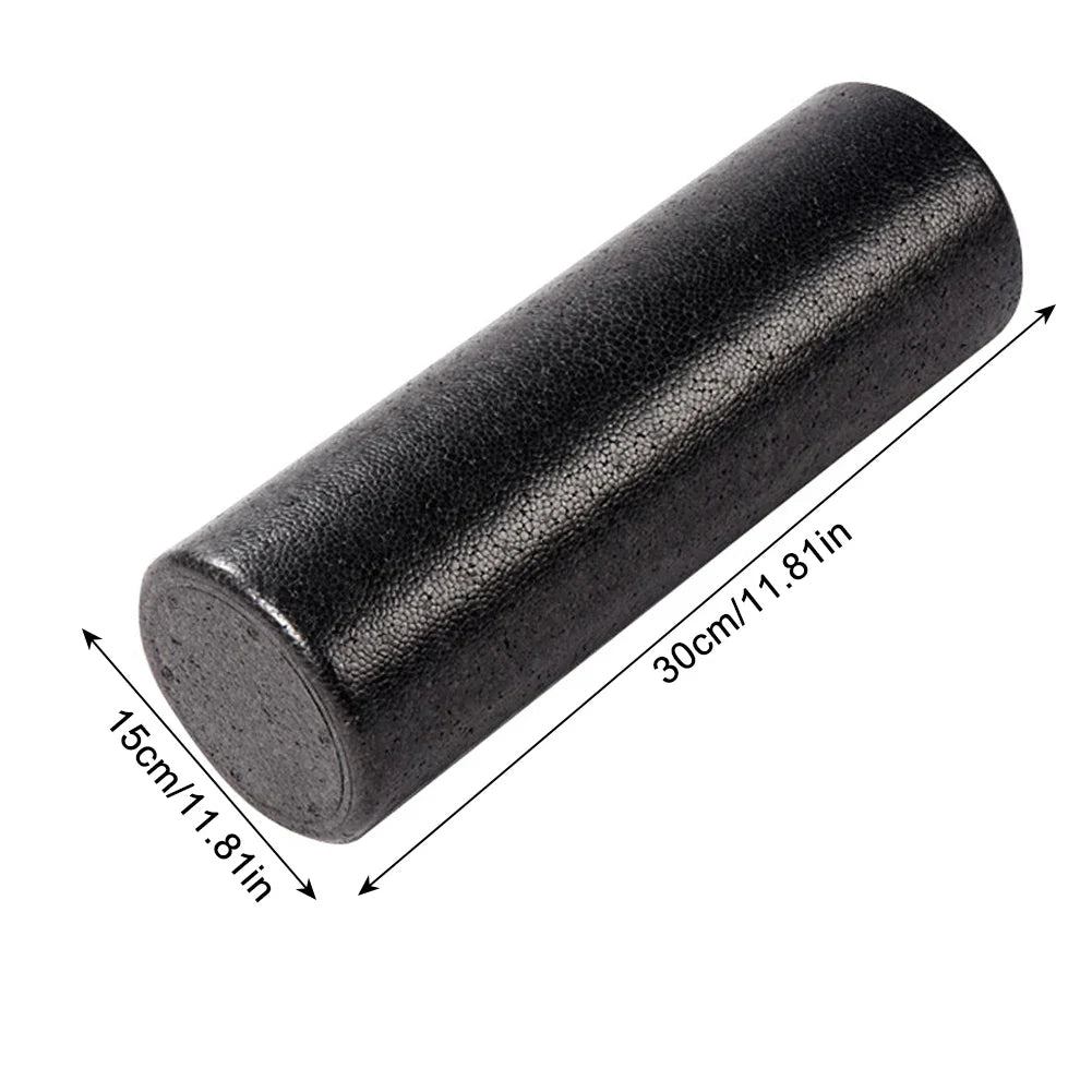 High Density Foam Rollers 12 Inch Solid Core Foam Massage Roller Round Back Legs Foam Roller for Exercise Yoga Pilates Physical