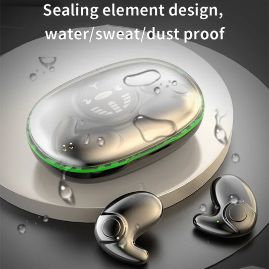 Invisible Sleep Earphones Wireless Bluetooth 5.3 Headphones IPX5 Waterproof Noise Reduction Earbuds Touch Control Headsets