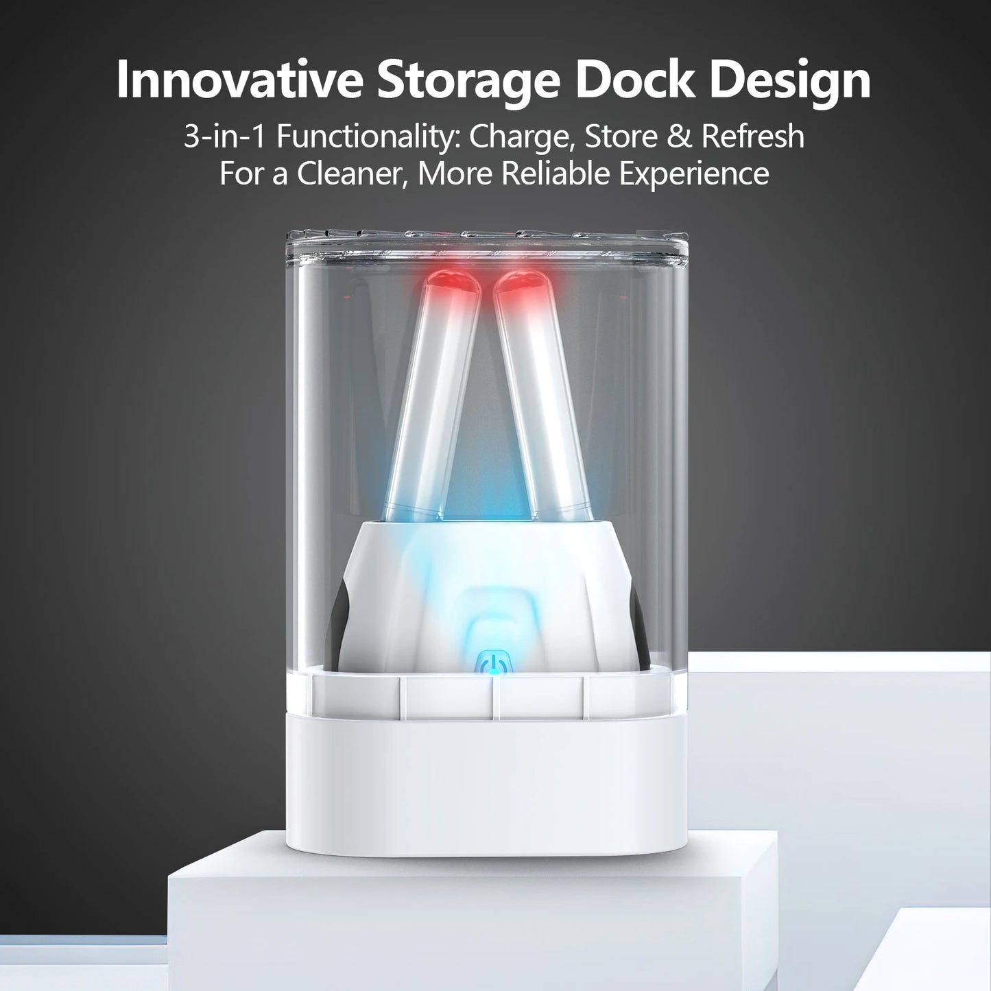 Cordless Red Light Nasal Therapy Device Rhinitis Relief Tool Infrared Nasal Therapy Device for Improving Nasal Ventilation