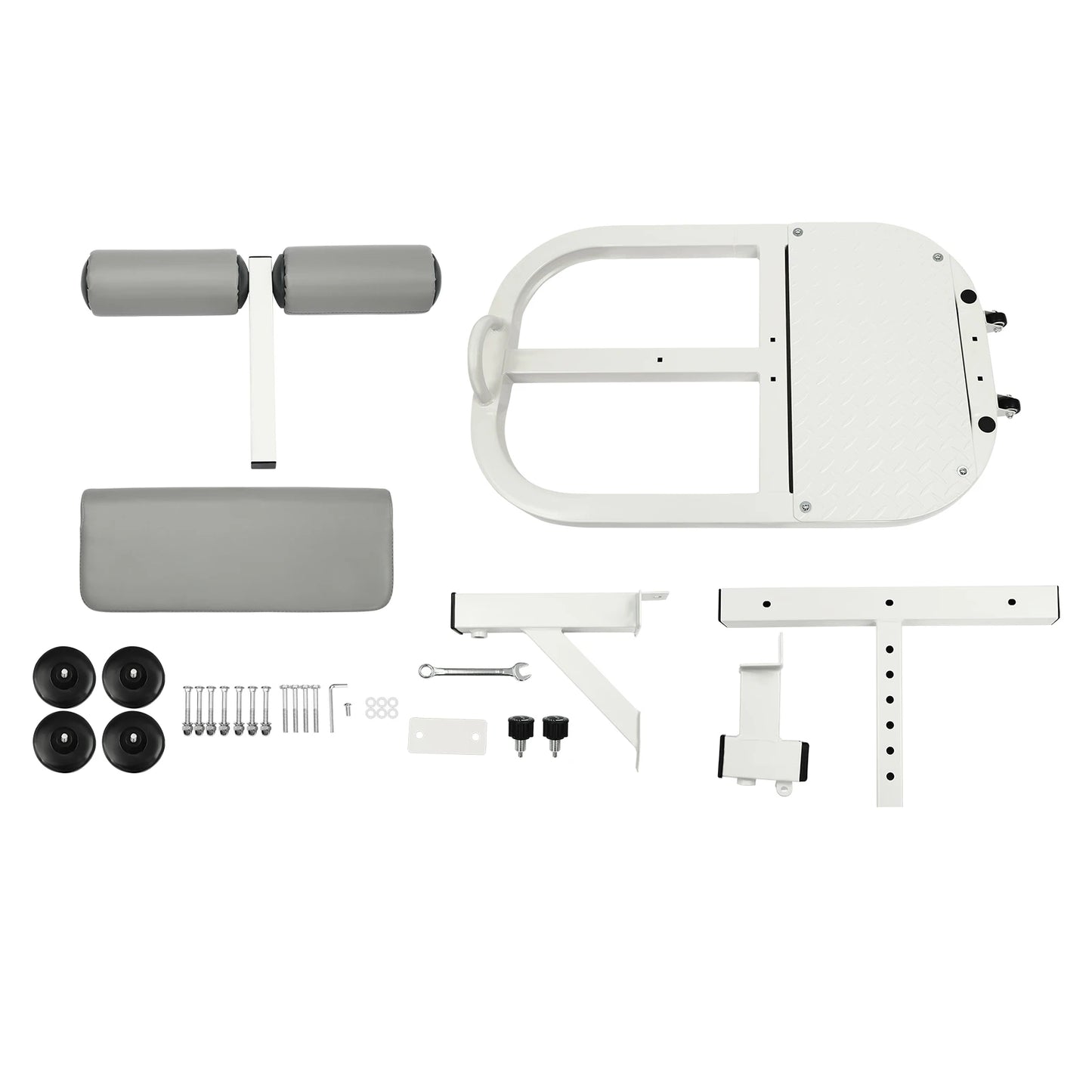 Foldable Multi-Function Deep Squat Bench, Home Gym Workout Station Leg Exercise Machine, Multifunctional Fitness Equipment