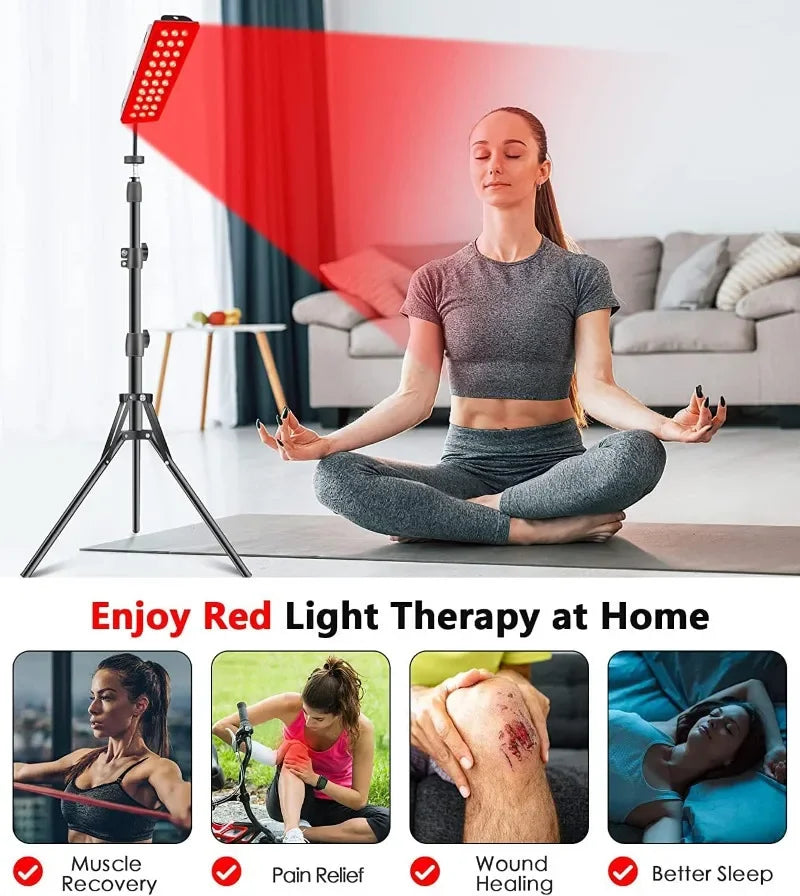 Red Light Therapy Lamp For Full Body Infrared Light  Device Face LED Light Body Pain Stress Relief Daily Skin Care 660nm 850nm
