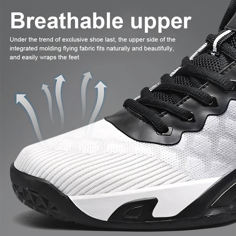 Men's Basketball Shoes Breathable Non-Slip Sneakers Fashionable Sports