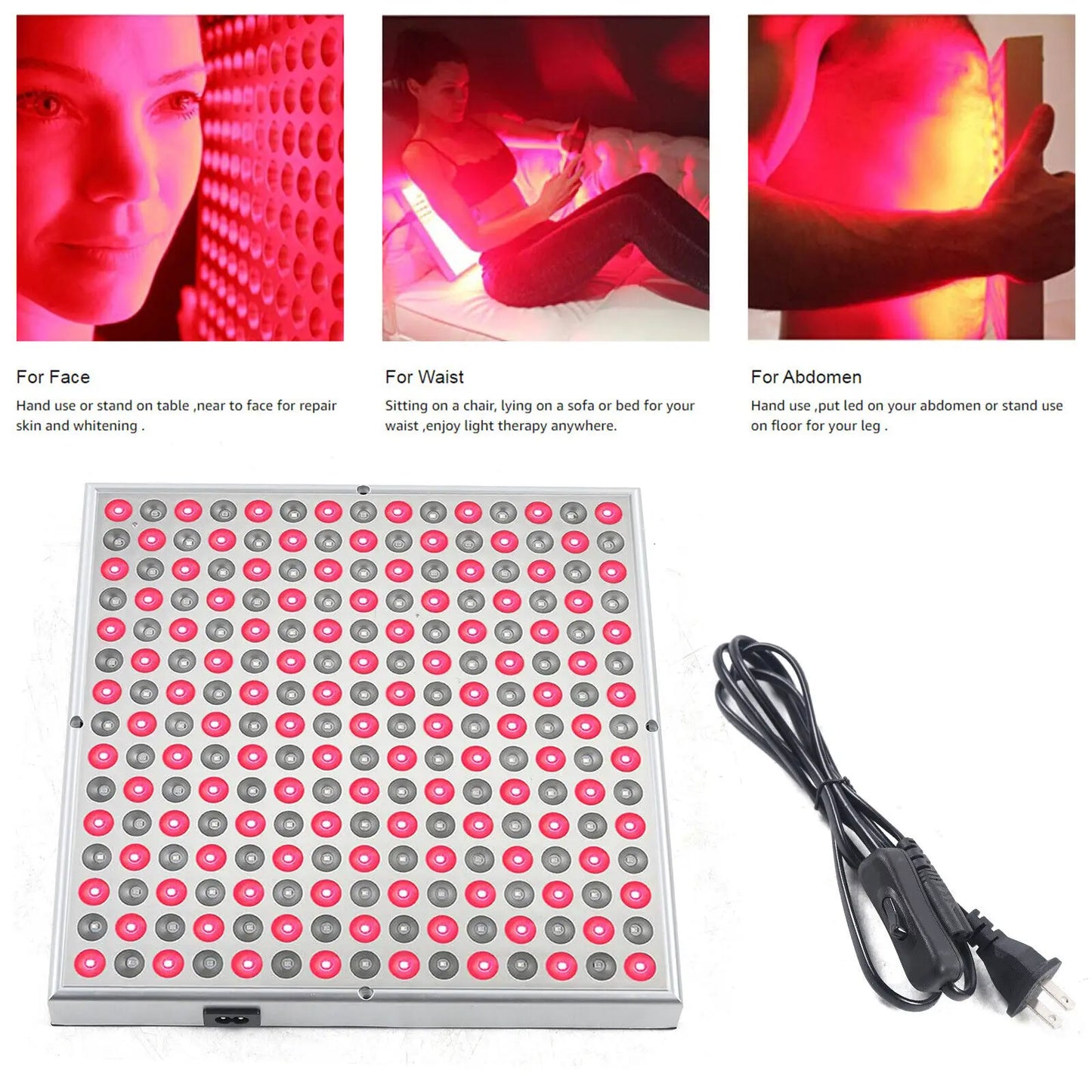 Red Near Infrared LED Anti Aging Therapy Light Panel Full Body 660nm 850nm 45W