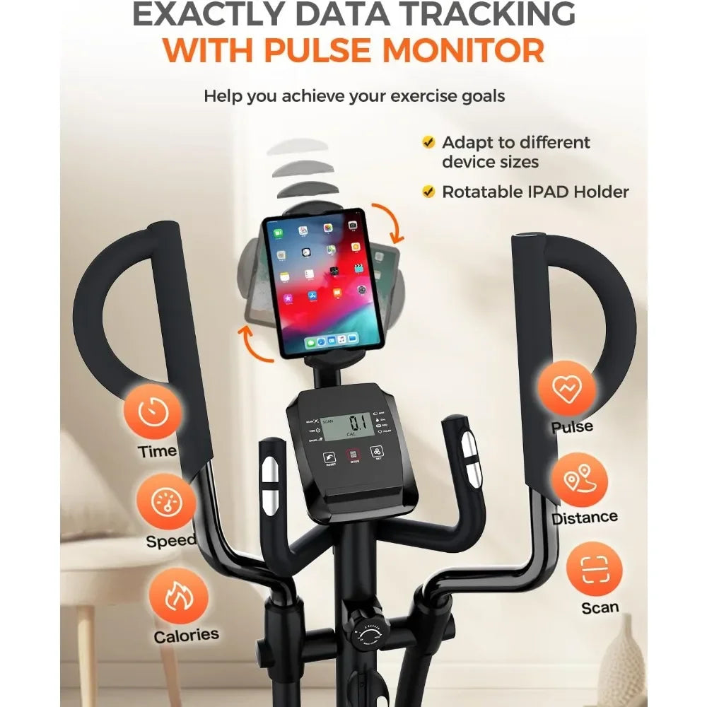 Elliptical Machine, Elliptical Exercise Machine with 16-Level Resistance & Hyper-Quiet Magnetic Driving System