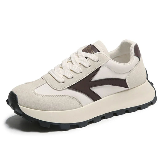 Women Lightweight Running Sneakers Comfortable Fashion Athletic Shoes Breathable Lace Up Sneakers Patchwork for Running Hiking