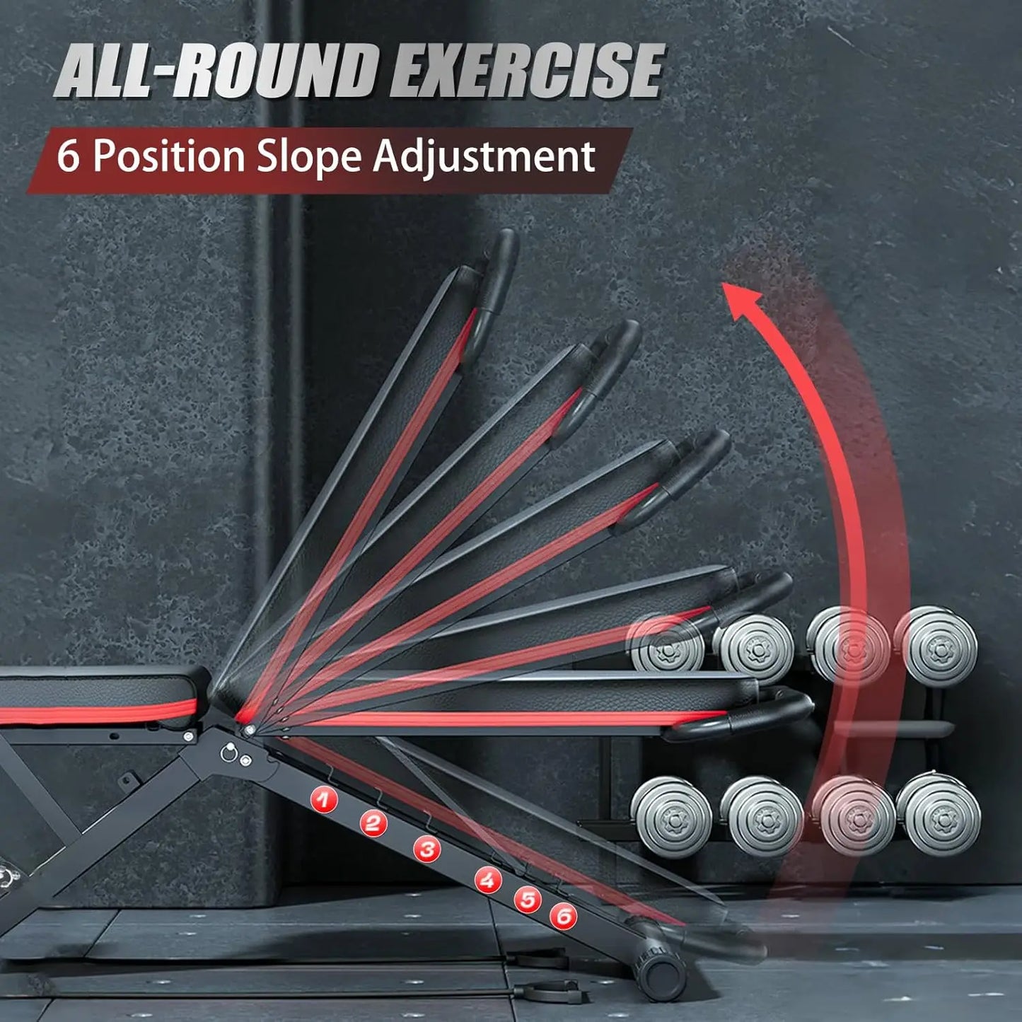 14-in-1 Multi-Functional Weight Bench 1000 lbs Capacity Workout Bench for Home Gym Foldable Incline Bench for Full Body Workout