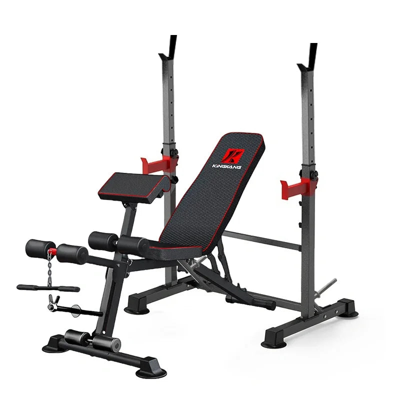 Multi-functional dumbbell bench and push rack combination, adjustable weight bench - practical fitness bench for exercise