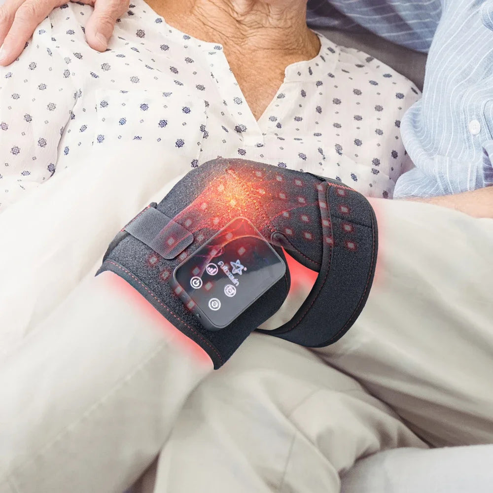 Red Light Therapy Electric Heating Knee Massage Pad Massage Leg Joint Warming Shoulder Elbow Skin Care Support Knee Pain Relief