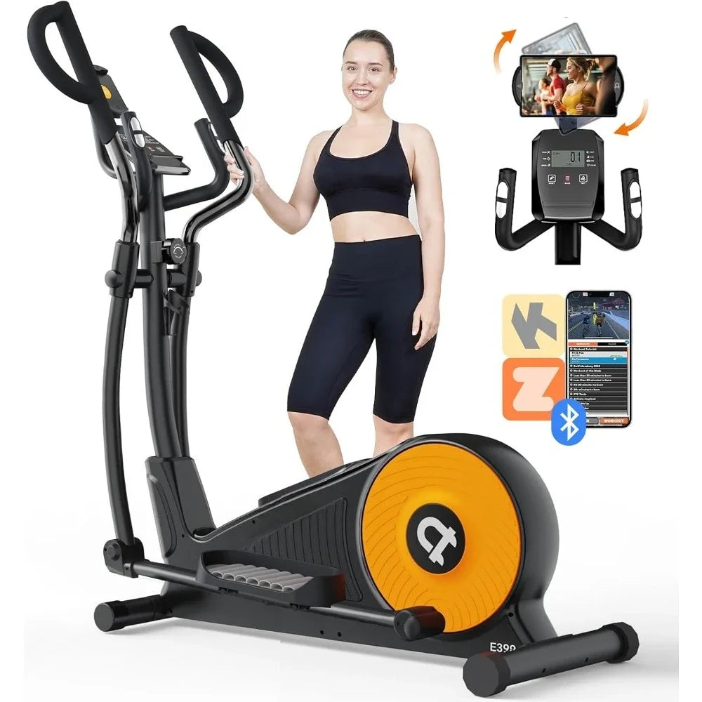 Elliptical Machine, Elliptical Exercise Machine with 16-Level Resistance & Hyper-Quiet Magnetic Driving System