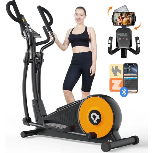Elliptical Machine, Elliptical Exercise Machine with 16-Level Resistance & Hyper-Quiet Magnetic Driving System