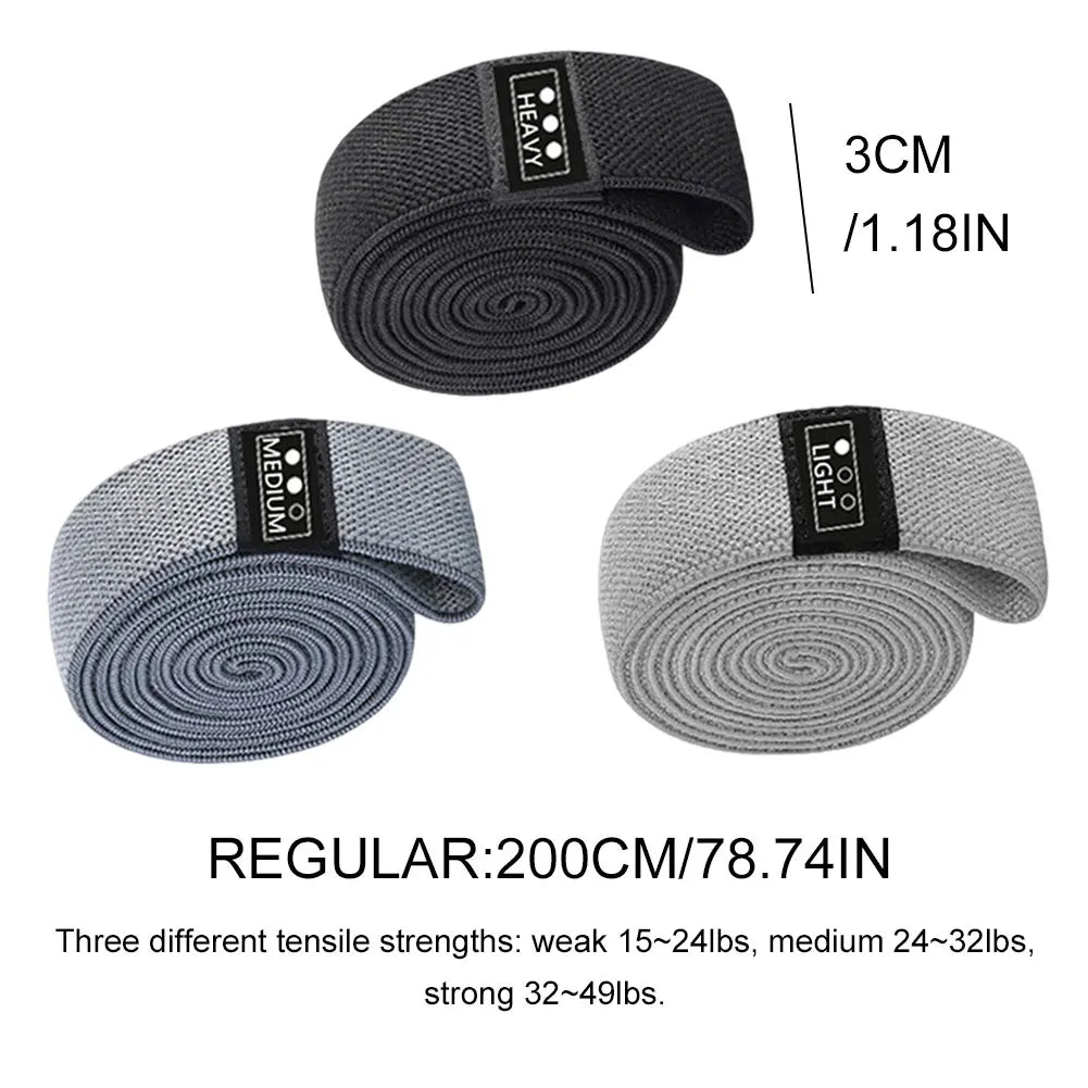 3PCS Fitness Resistance Bands Yoga Pilates Pull Up Assist Band Heavy Duty Sports Elastic Belt Elastic Bands Booty Band Home Gym