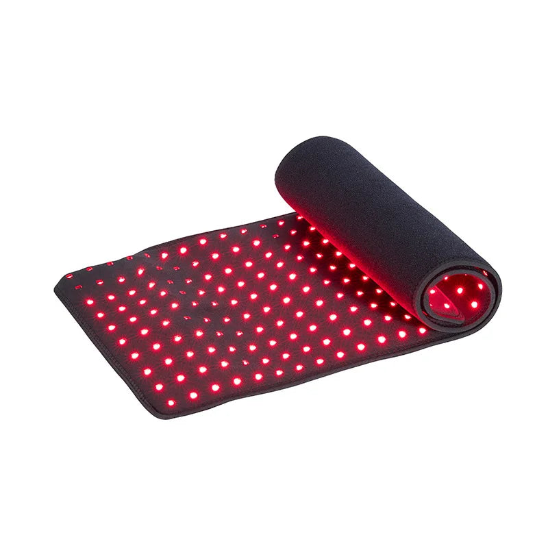 Red Light Therapy Mat Infrared Light Therapy Pad For Body Back Waist Knee Joint Pain Relief 31.6x11.8inch Large Wrap Pad 360LEDs