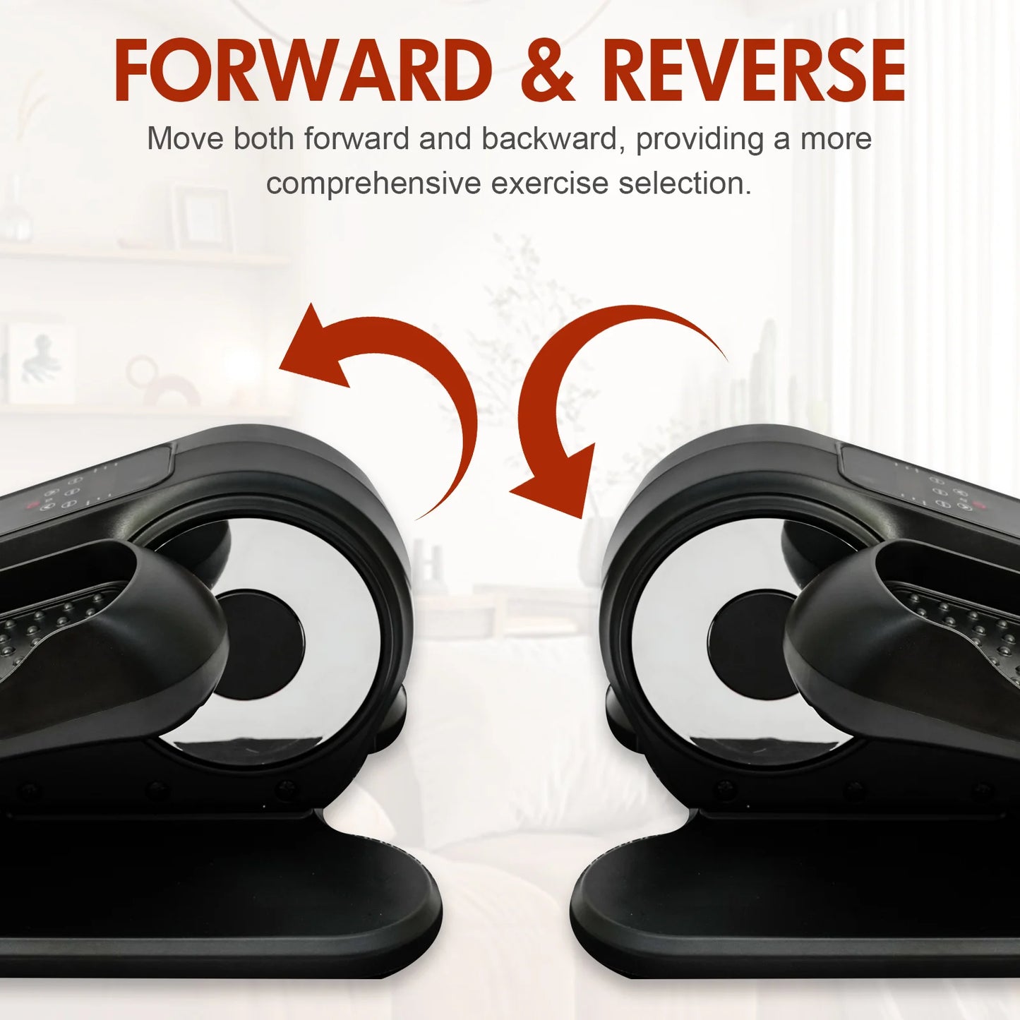 Under Desk Elliptical Electric Machine Portable Ellipse Leg Exerciser as Seen on TV with Remote LCD Display Quiet Seated Pedal