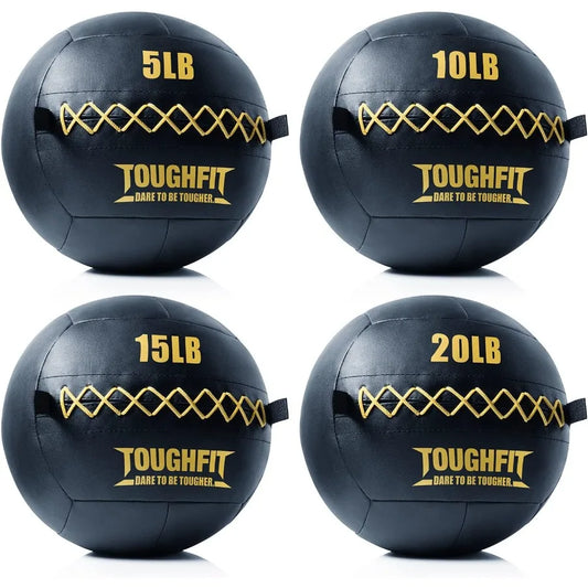 Soft Wall Ball Medicine Ball Set for Cardio Fitness Exercise Weighted Med Ball for Strength and Conditioning Exercises Cross Tr