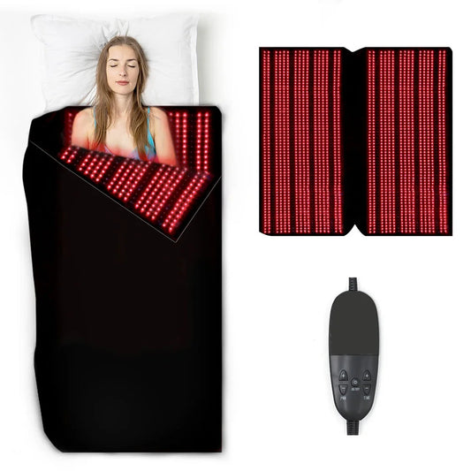 US STOCK Red Light Therapy Sleep Bag 2560 LEDs 660nm/850nm Red Light Therapy Pad For Body
