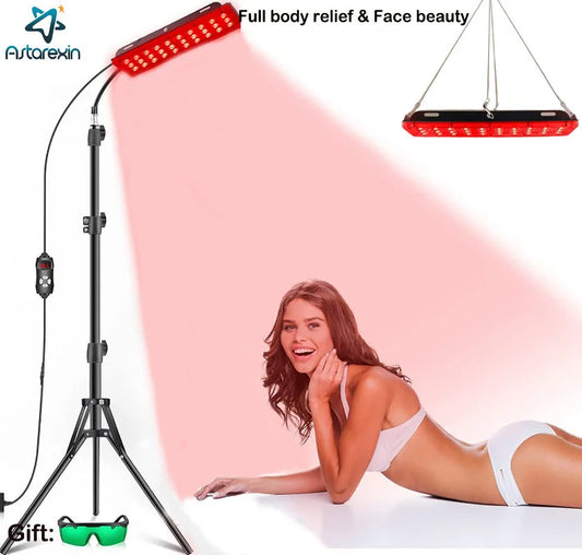 Red Light Therapy Lamp For Full Body Infrared Light  Device Face LED Light Body Pain Stress Relief Daily Skin Care 660nm 850nm