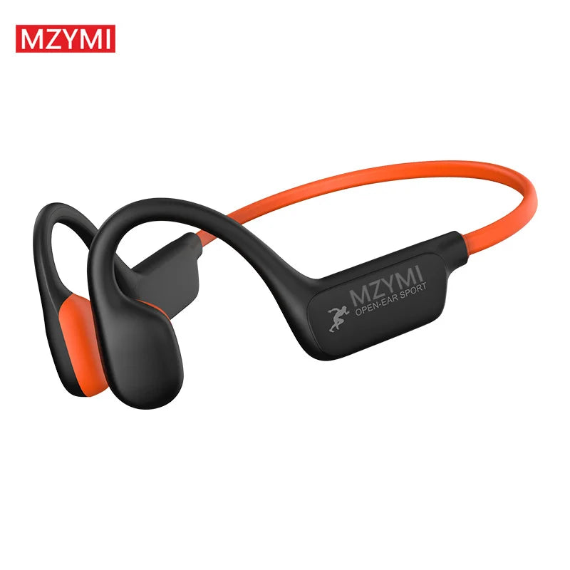 MZYMI Neckband Bluetooth 5.4 Headphones A28 TWS Wireless Earphones Bone Conduction Sports Waterproof Headset ENC Noise Reduction