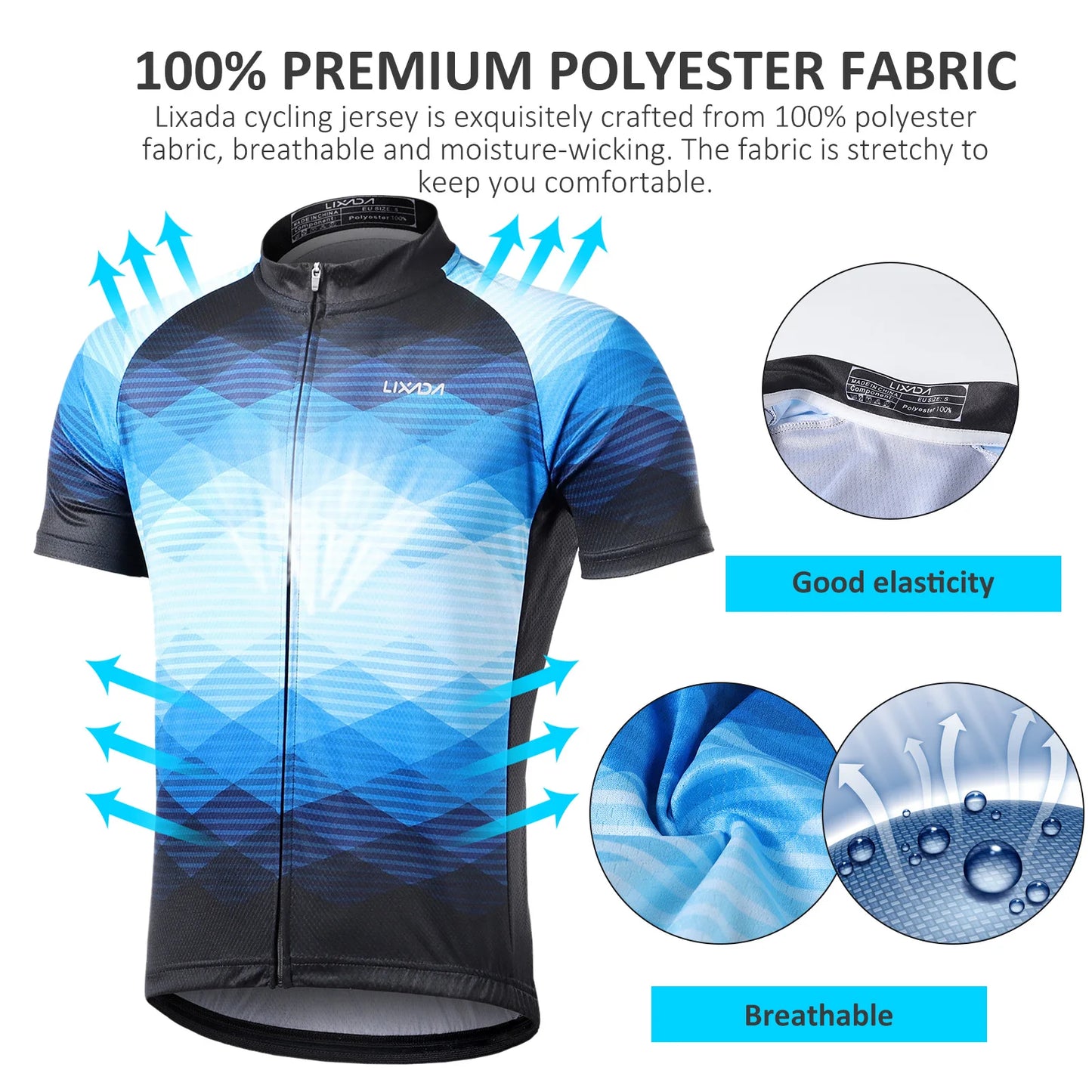 Men Short Sleeve Cycling Jersey MTB Maillot Bike Shirt Breathable Mountain Pro Team Bicycle Sports Clothing