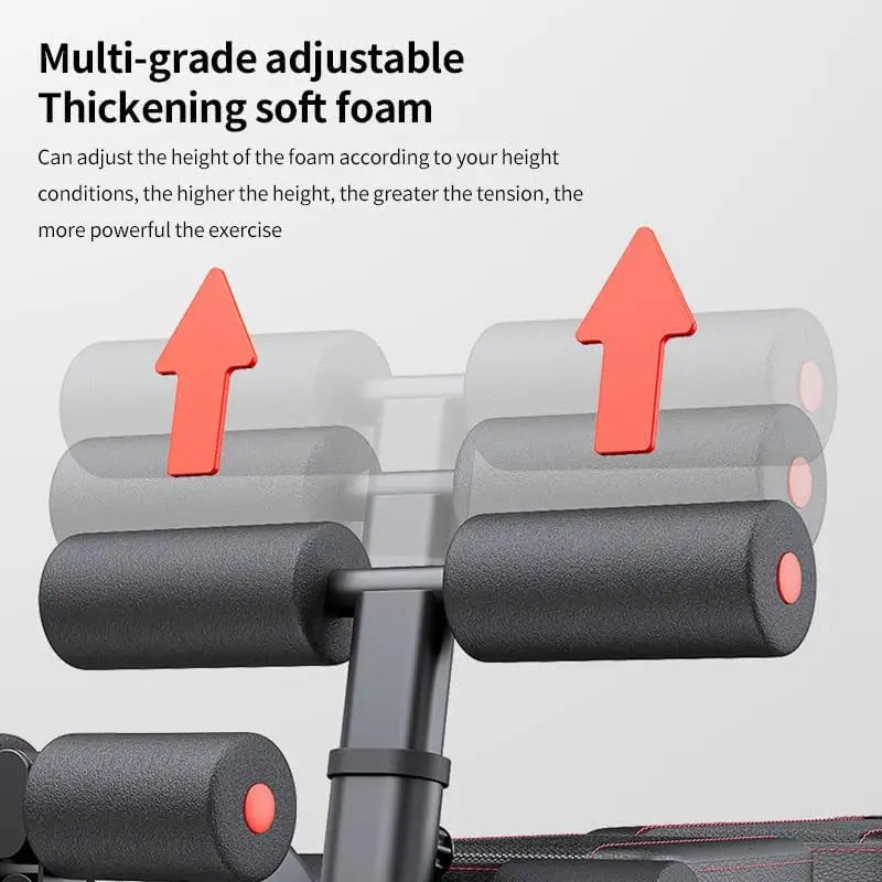Multi-Functional Roman Chair Hyperextension Bench Adjustable Back Extension Abdominal Workout Core Strengthener Home Gym Equipme