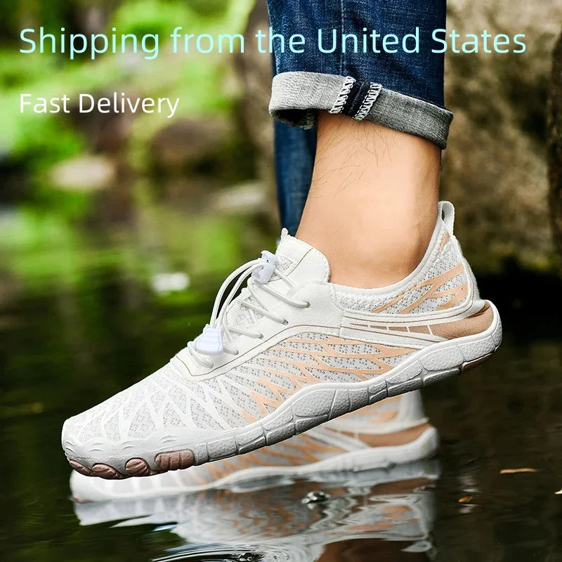 Unisex Quick Dry Water Shoes Beach Pool Surfing Kayak Casual Barefoot Lightweight Hiking Sneakers Swimming Wading Surfing Sports